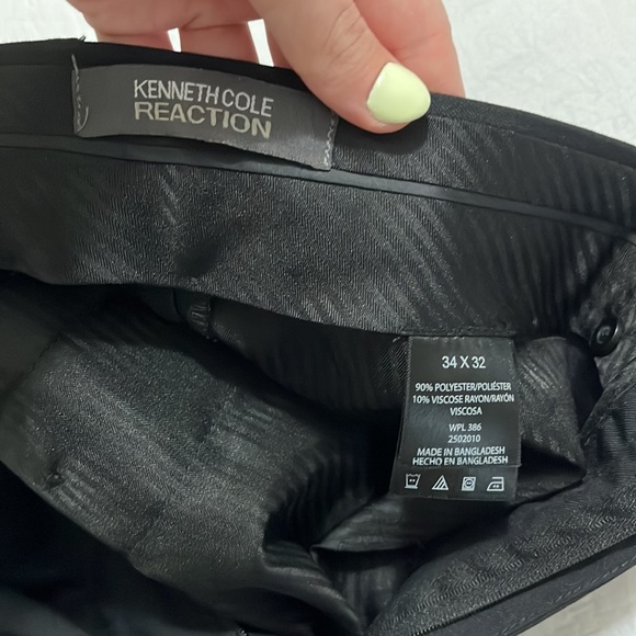 Kenneth Cole Reaction black suit pants - Picture 3 of 4
